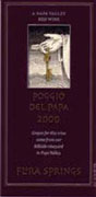 Flora Springs Poggio Del Papa 2000 Front Label