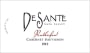 DeSante Cabernet Sauvignon 2012 Front Label