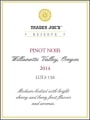 Trader Joe's Willamette Valley Reserve Pinot Noir Lot #158 2014 Front Label