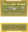Villa Mt. Eden Tall Trees Cabernet Sauvignon 2001 Front Label