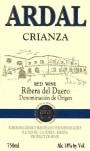 Bodegas Balbas Ardal Crianza 2010 Front Label