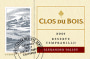 Clos du Bois Alexander Valley Reserve Tempranillo 2001 Front Label