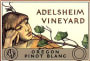 Adelsheim Pinot Blanc 1998 Front Label
