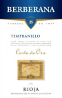 Berberana Carta de Oro Tempranillo 2008 Front Label