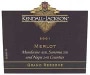 Kendall-Jackson Grand Reserve Merlot 2001 Front Label