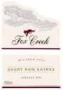 Fox Creek Short Row Shiraz 2002 Front Label