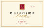 Rutherford Ranch Merlot 2001 Front Label