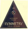 Rodney Strong Symmetry Meritage 1999 Front Label