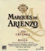 Marques de Arienzo Crianza 2000 Front Label