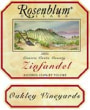 Rosenblum Cellars Oakley Vineyards Zinfandel 2002 Front Label
