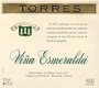Torres Vina Esmeralda Blanco 2003 Front Label