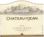 Chateau St. Jean Pinot Noir 2002 Front Label