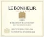 Le Bonheur Cabernet Sauvignon 1999 Front Label
