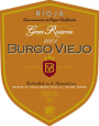 Burgo Viejo Gran Reserva 2001 Front Label
