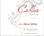 Bodegas Callia Alta Shiraz - Malbec 2011 Front Label