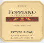 Foppiano Petite Sirah Bacigalupi Vineyard 2002 Front Label