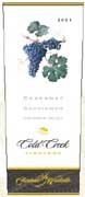 Chateau Ste. Michelle Cold Creek Vineyard Cabernet Sauvignon 2001 Front Label