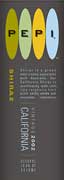 Pepi Shiraz 2002 Front Label