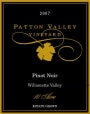 Patton Valley 10 Acre Pinot Noir 2007 Front Label