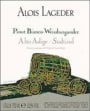 Alois Lageder Alto Adige Pinot Bianco 2003 Front Label