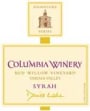 Columbia Winery Yakima Valley Syrah 2001 Front Label