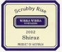 Wirra Wirra Scrubby Rise Shiraz 2002 Front Label