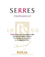 Carlos Serres Tempranillo 2010 Front Label