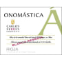 Carlos Serres Onomastica Blanco Reserva 2009 Front Label