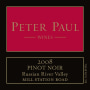 Peter Paul Mill Station Road Pinot Noir 2008 Front Label