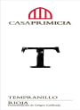 Bodegas Primicia T Tempranillo 2012 Front Label