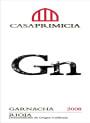 Bodegas Primicia Gn Garnacha 2008 Front Label