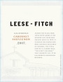 Leese-Fitch Cabernet Sauvignon 2007 Front Label
