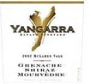 Yangarra GSM 2002 Front Label