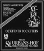 Nik Weis St. Urbans-Hof Ockfener Bockstein Spatlese 2003 Front Label