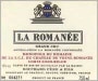 Bouchard Pere & Fils La Romanee Grand Cru 2001 Front Label