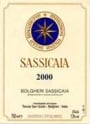 Tenuta San Guido Sassicaia (1.5 Liter Magnum) 2000 Front Label
