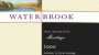 Waterbrook Red Mountain Meritage 2000 Front Label