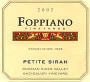 Foppiano Estate Petite Sirah 2002 Front Label