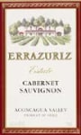 Errazuriz Cabernet Sauvignon 2003 Front Label