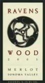 Ravenswood Sonoma Merlot 2001 Front Label