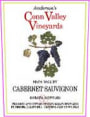 Anderson's Conn Valley Vineyards Cabernet Sauvignon Estate Reserve 2001 Front Label
