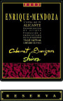 Enrique Mendoza Reserva Cabernet Sauvignon Shiraz 2003 Front Label