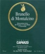 Caparzo Brunello di Montalcino 1999 Front Label