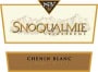 Snoqualmie Chenin Blanc 2002 Front Label
