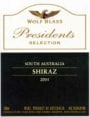 Wolf Blass Presidents Selection Shiraz 2002 Front Label