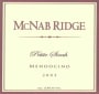 McNab Ridge Winery Petit Sirah 2003 Front Label
