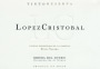 Lopez Cristobal Tinto Reserva 2010 Front Label