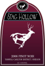 Stag Hollow Pinot Noir 2006 Front Label