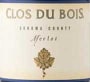Clos du Bois Merlot (half-bottle) 2001 Front Label