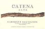 Catena Alta Cabernet Sauvignon 2001 Front Label
